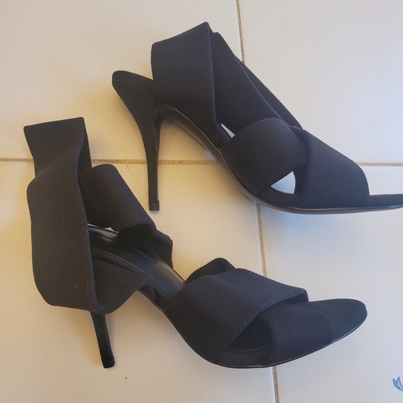 Alexander Wang black bandage wrap heels size 6 - Picture 5 of 13